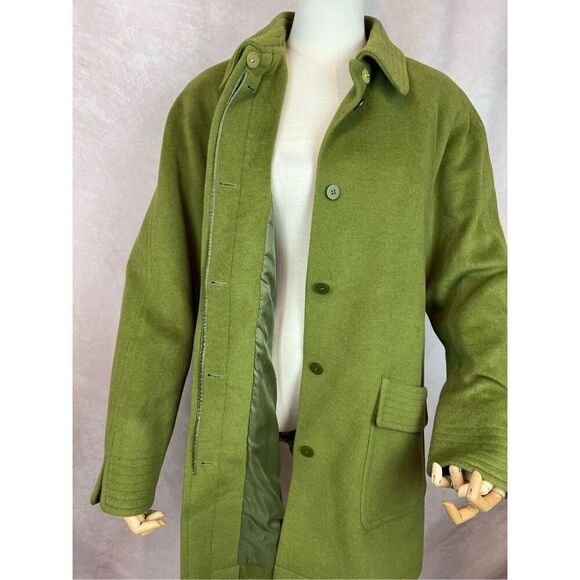 Vintage 1990s Plus Size Oscar de La Renta Wool Blend Overcoat - Picture 10 of 13